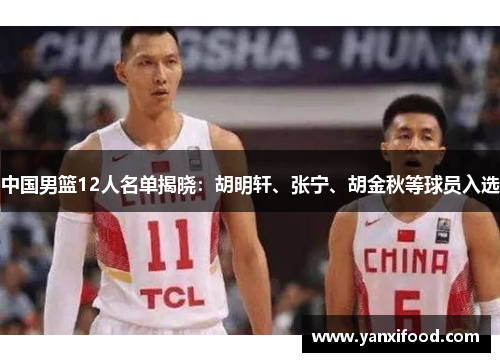 中国男篮12人名单揭晓：胡明轩、张宁、胡金秋等球员入选